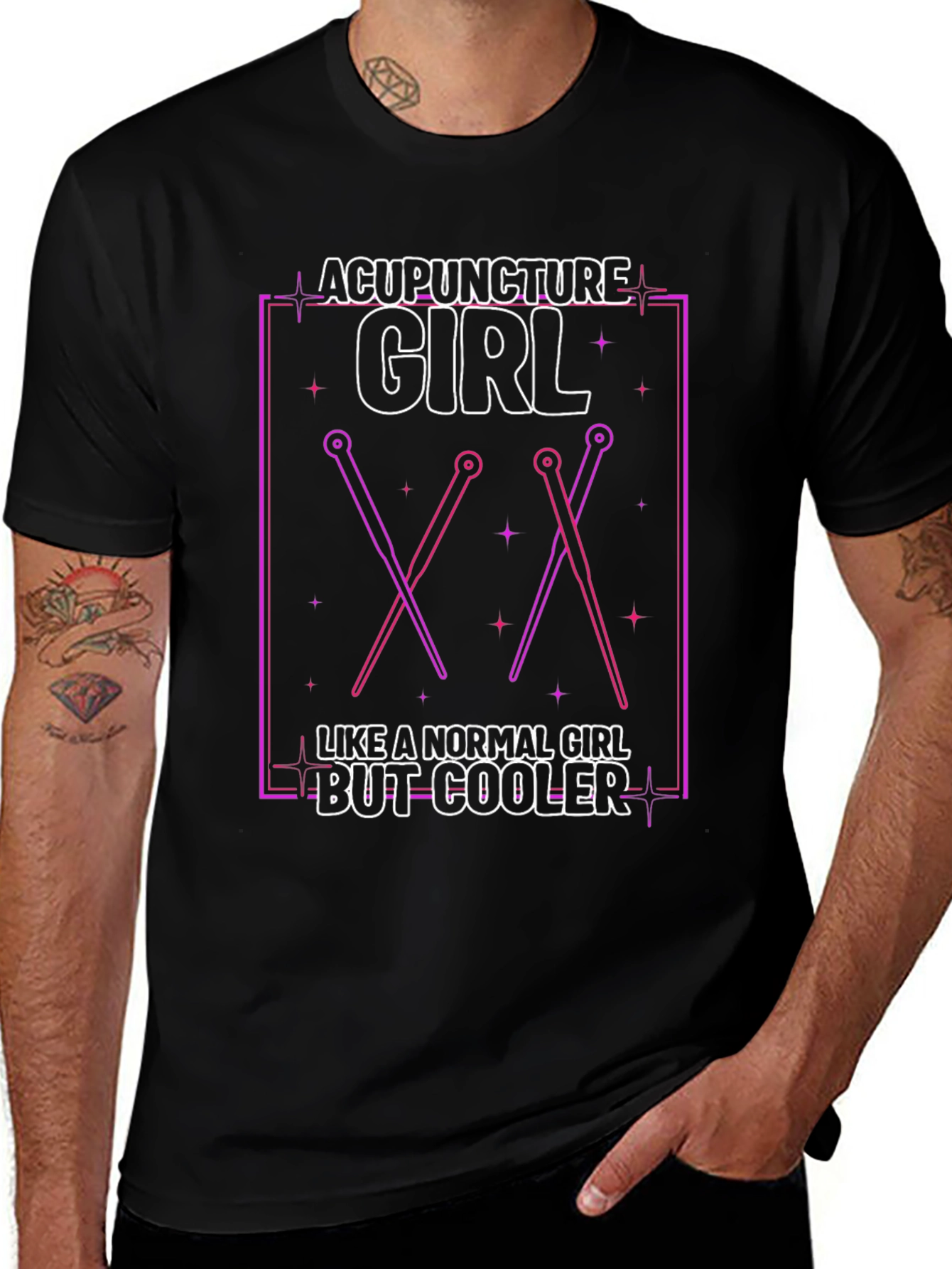 Acupuncture Girl T-Shirt - Cool Therapist Design
