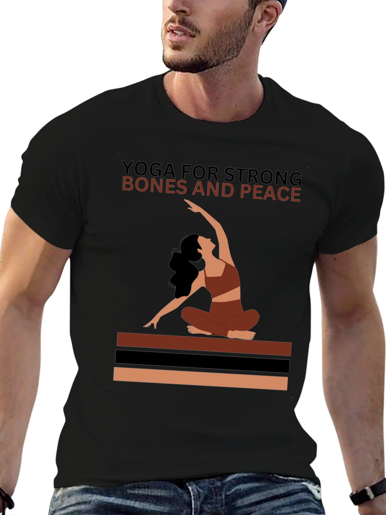 Yoga for Strong Bones and Peace Graphic Tee
