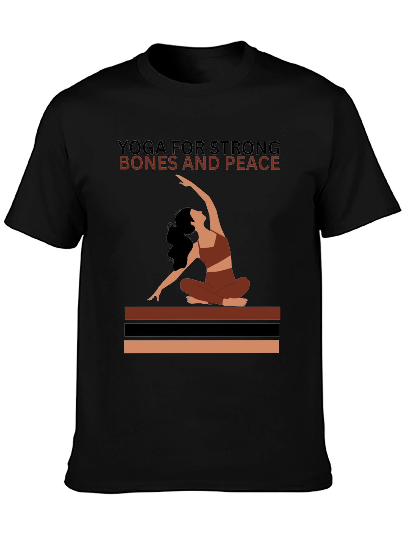 Yoga for Strong Bones and Peace Graphic Tee