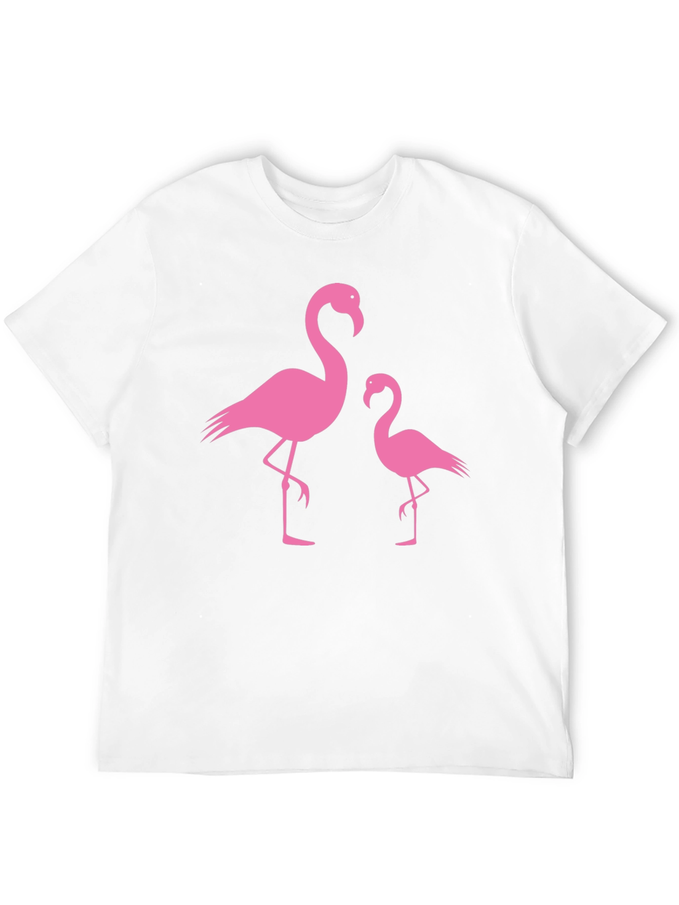 Pink Flamingo Graphic Tee - Black
