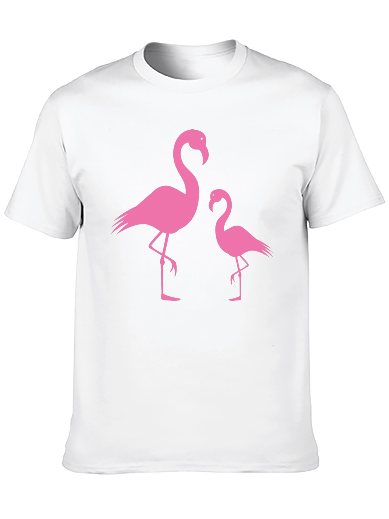 Pink Flamingo Graphic Tee - Black