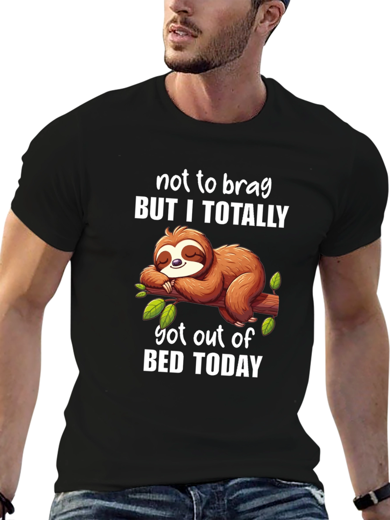 Funny Sloth T-Shirt - Not to Brag