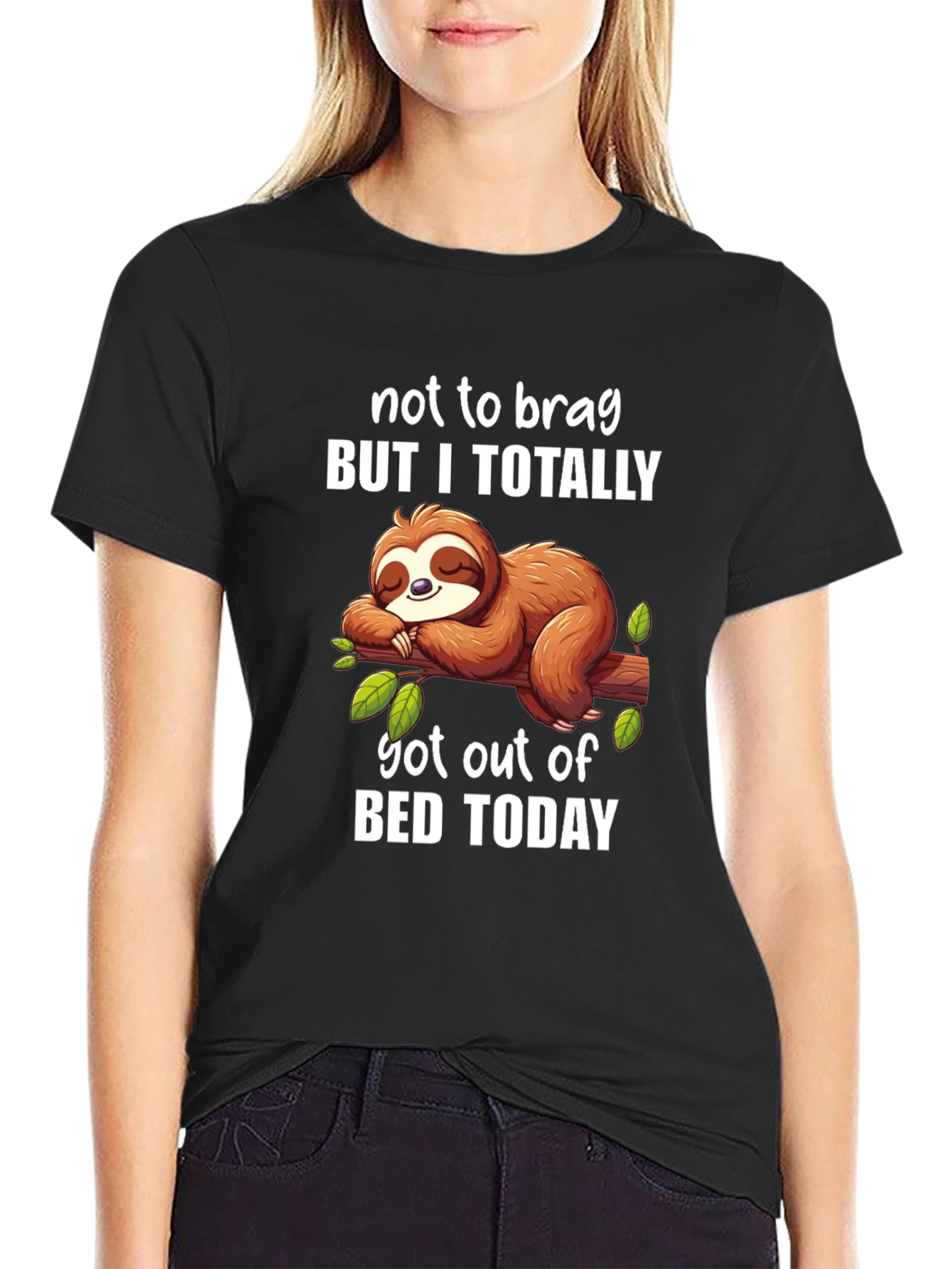Funny Sloth T-Shirt - Not to Brag