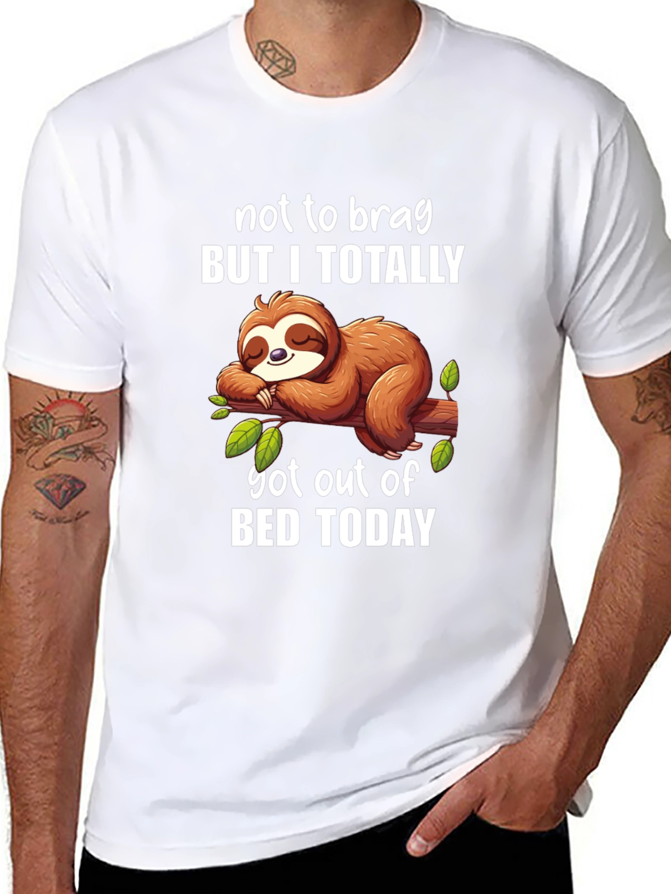 Funny Sloth T-Shirt - Not to Brag