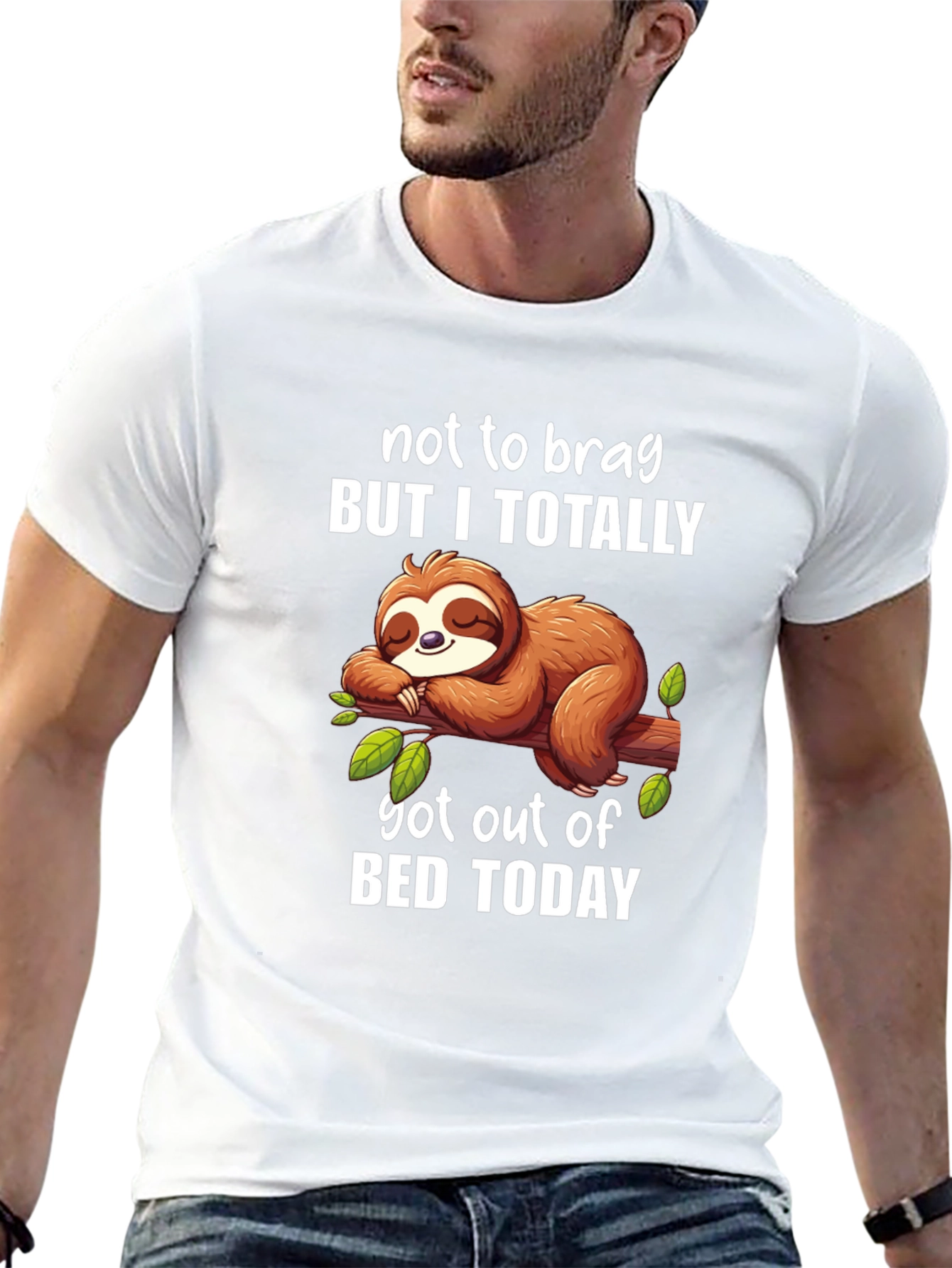 Funny Sloth T-Shirt - Not to Brag