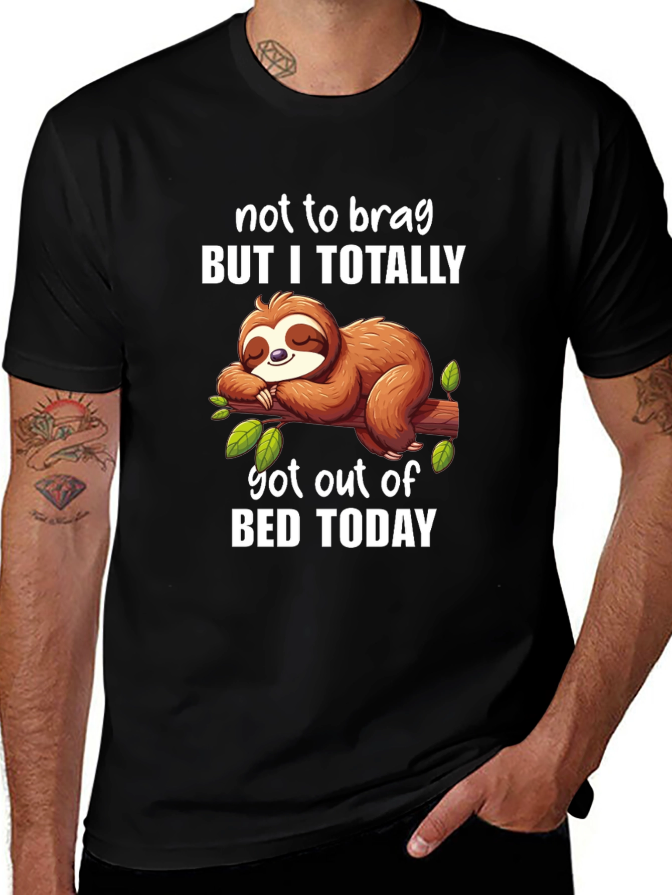 Funny Sloth T-Shirt - Not to Brag