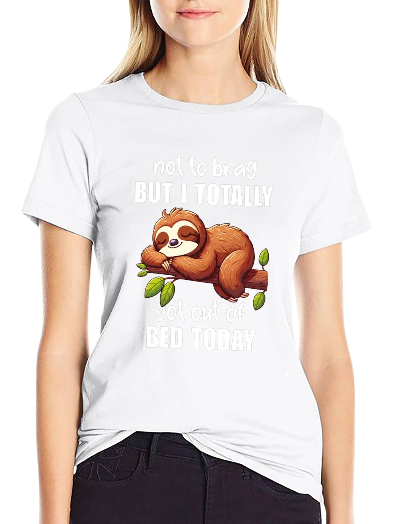 Funny Sloth T-Shirt - Not to Brag