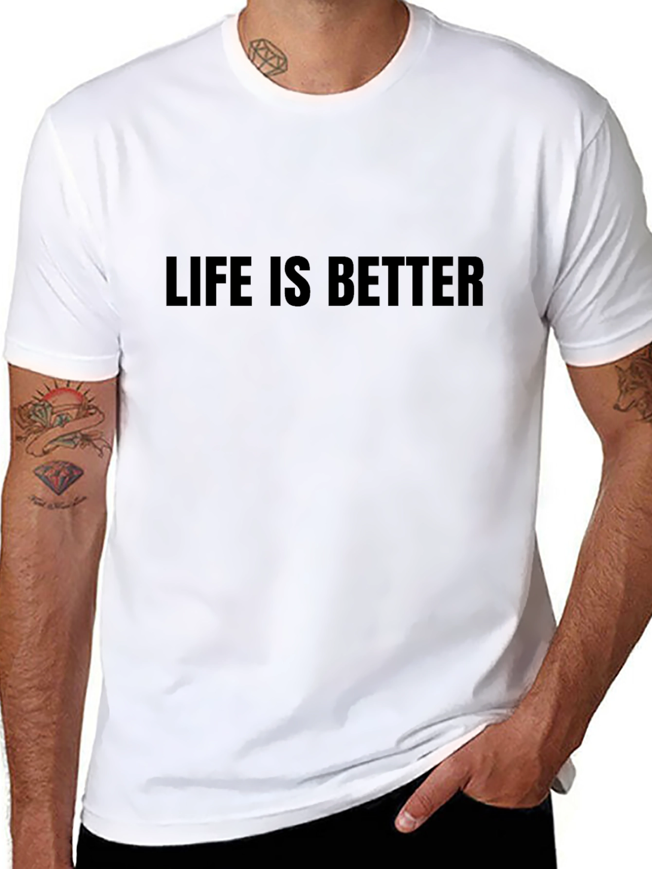 Life is Better - Mens Black Graphic Tee