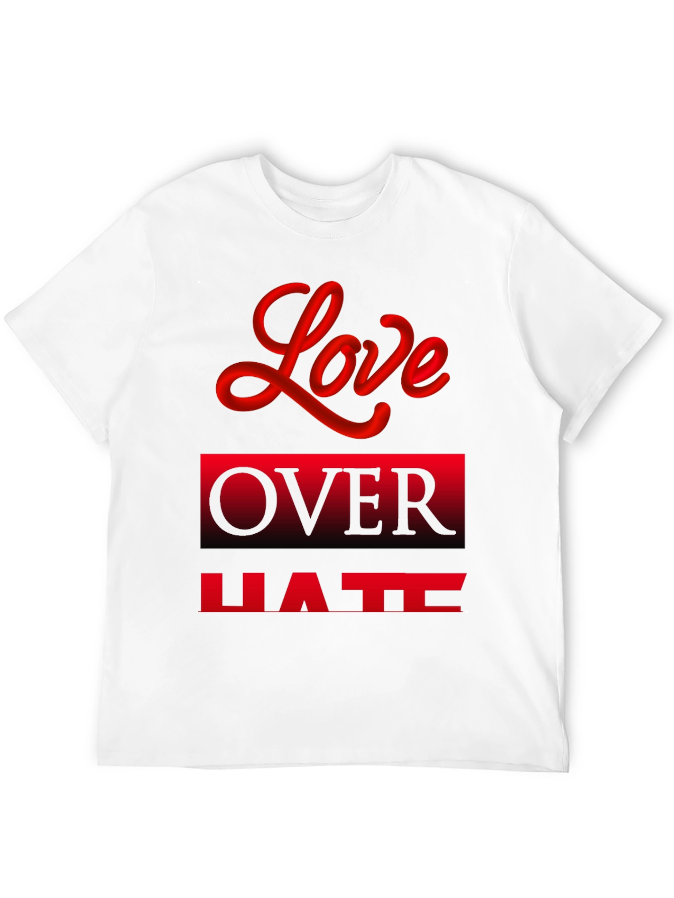 Love Over Hate Graphic Tee - Black