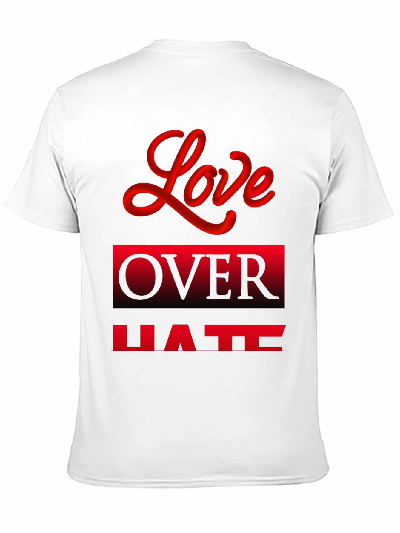 Love Over Hate Graphic Tee - Black