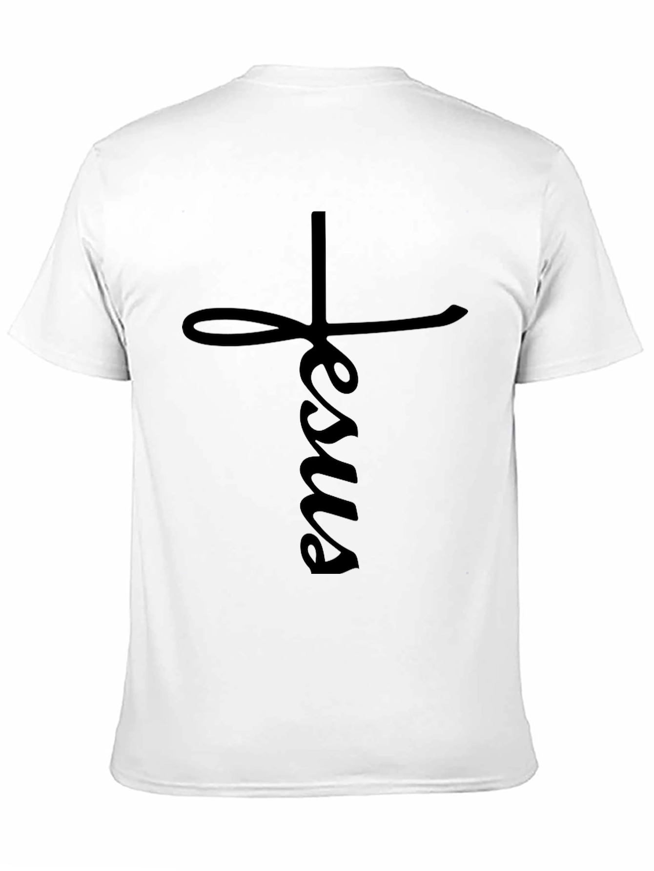 Jesus Cross Black T-Shirt - Faith Inspired Apparel