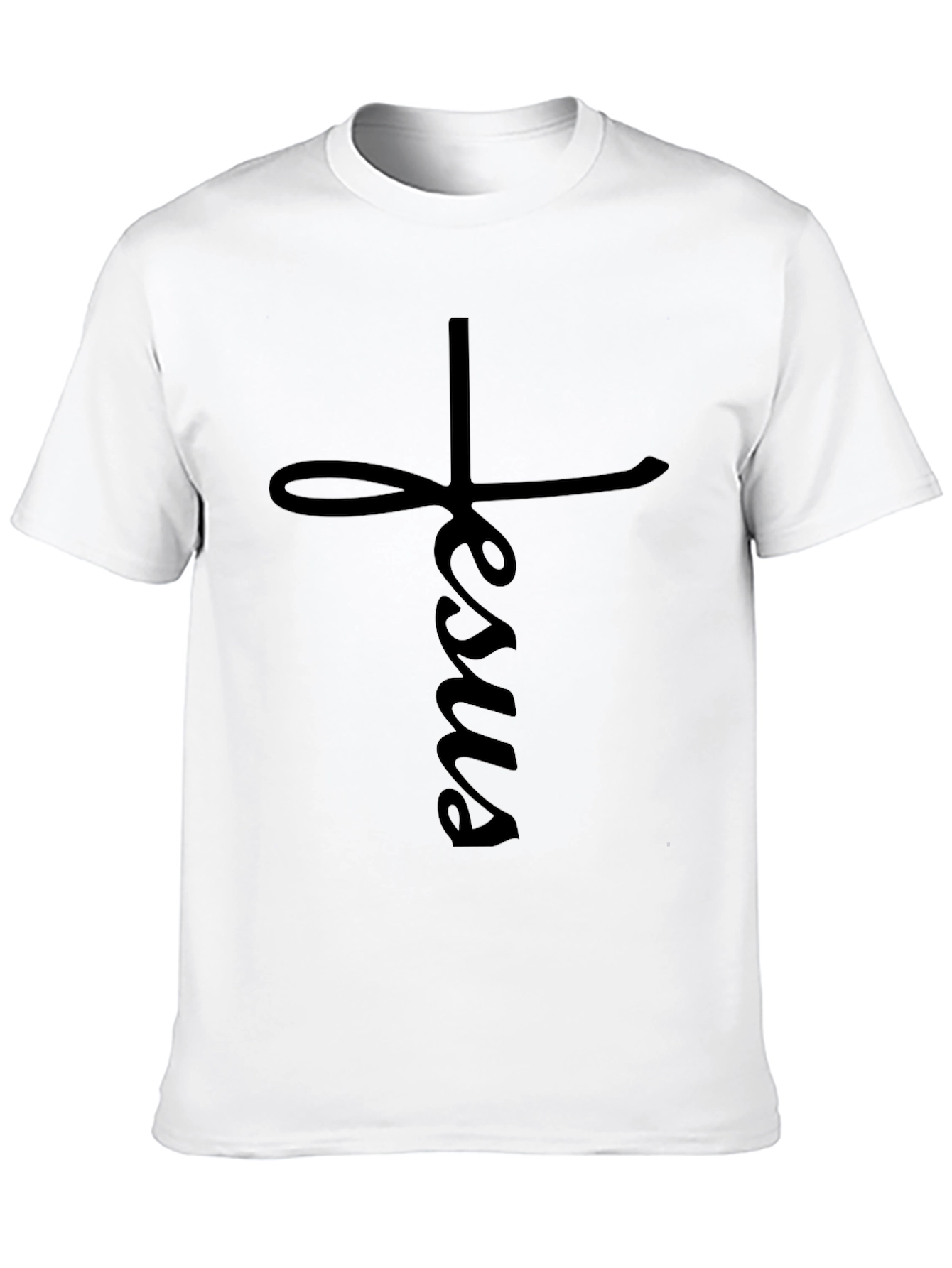 Jesus Cross Black T-Shirt - Faith Inspired Apparel