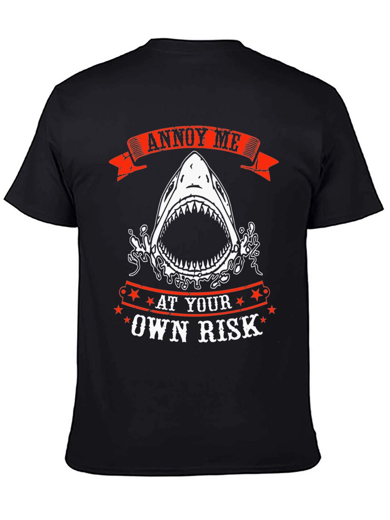 Annoy Me At Your Own Risk Shark Graphic T-Shirt