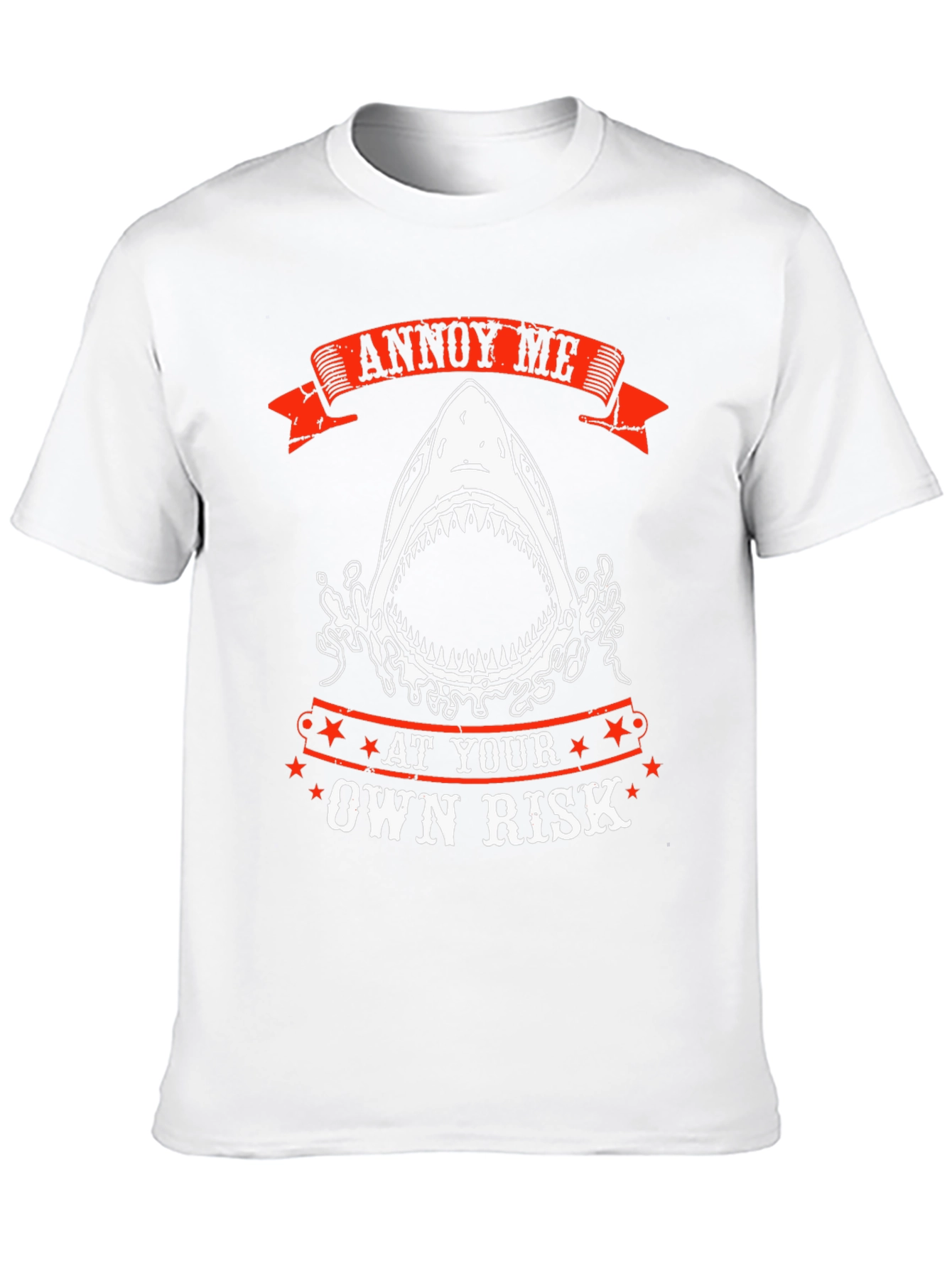 Annoy Me At Your Own Risk Shark Graphic T-Shirt