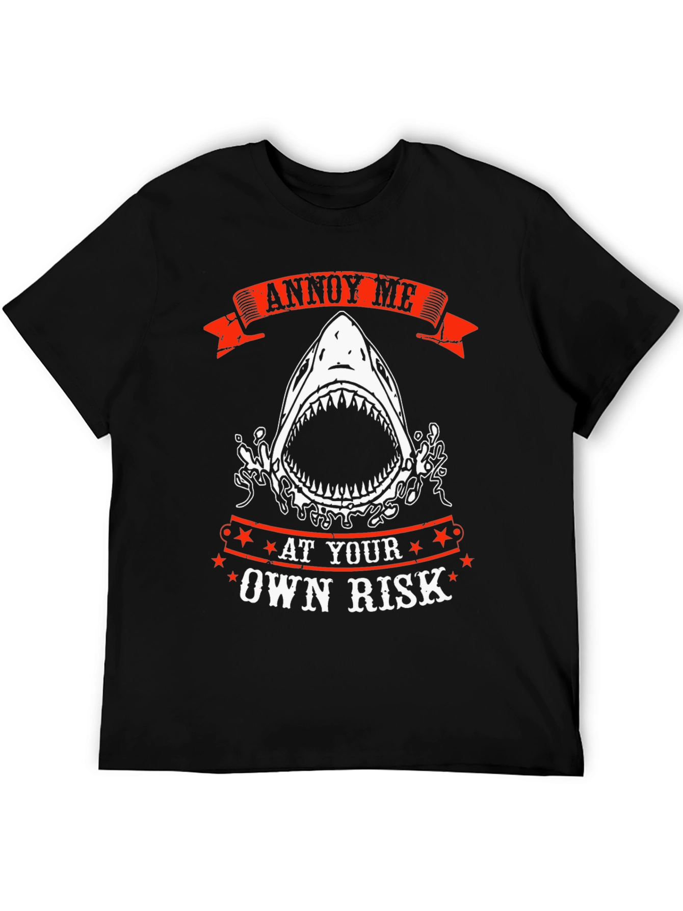 Annoy Me At Your Own Risk Shark Graphic T-Shirt