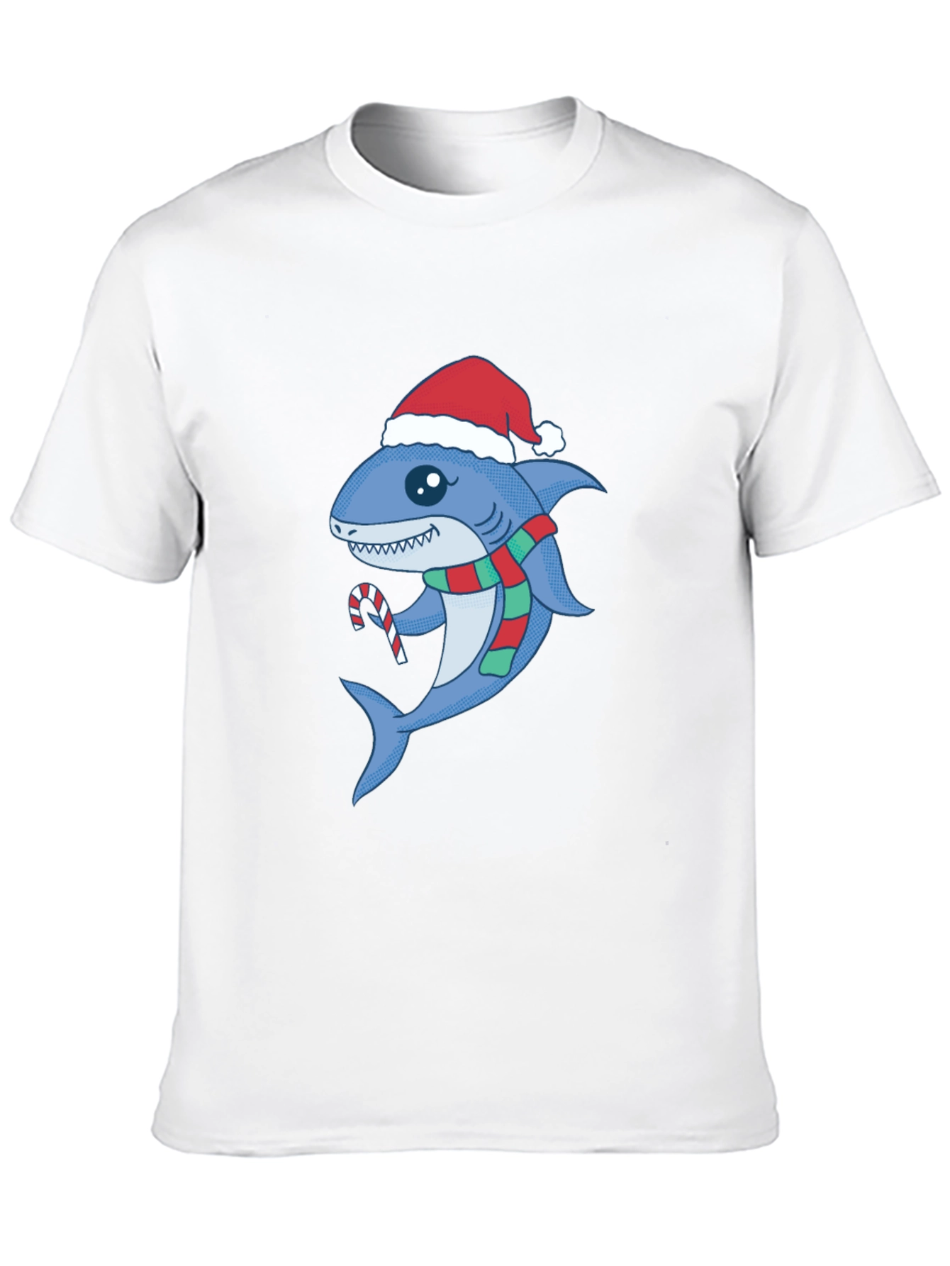 Festive Shark Tee - Christmas Holiday Apparel