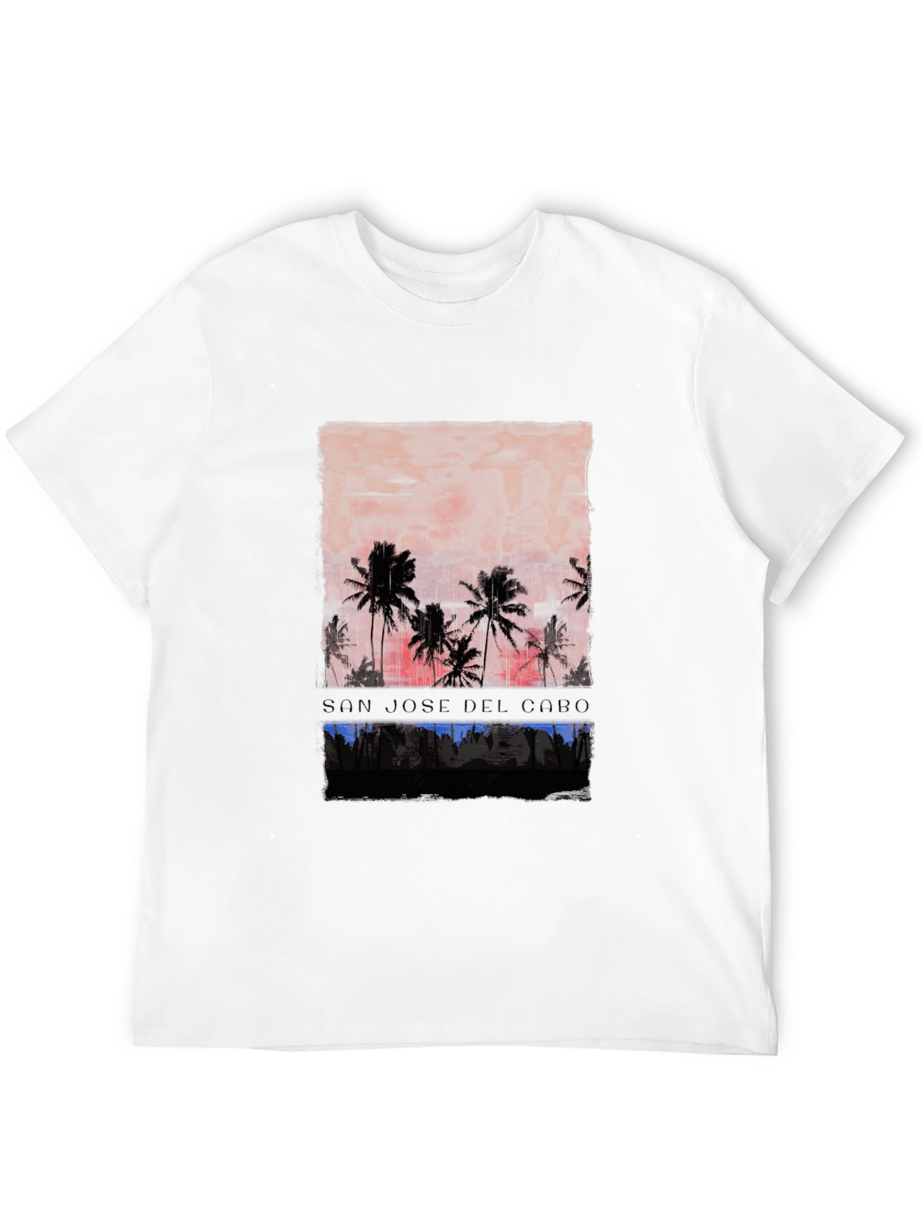 San Jose Del Cabo Palm Tree Sunset Graphic T-Shirt