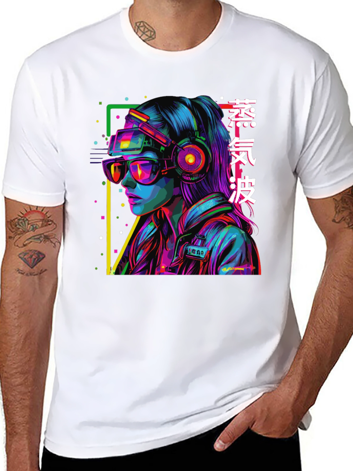 Cyberpunk Girl Graphic Tee