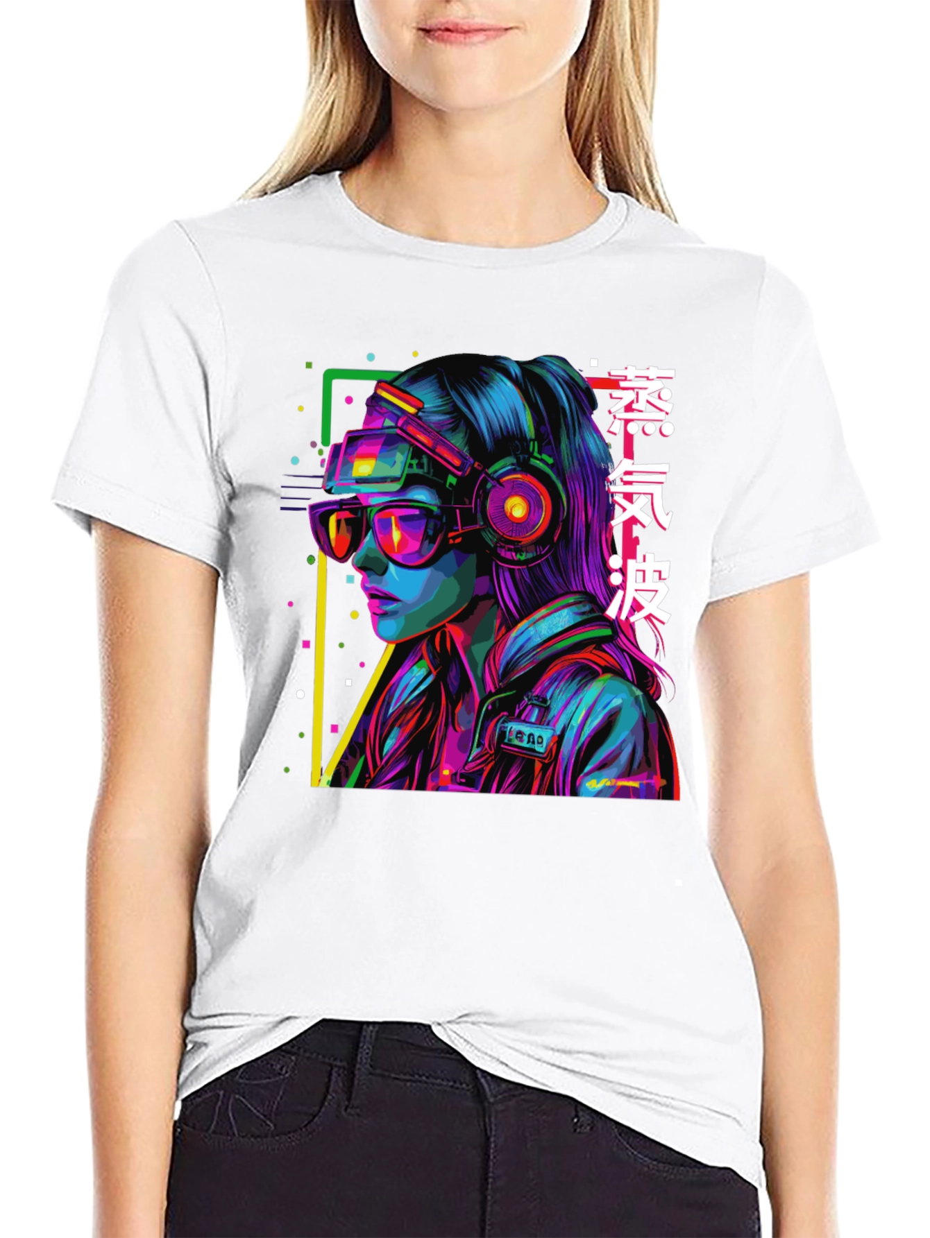 Cyberpunk Girl Graphic Tee
