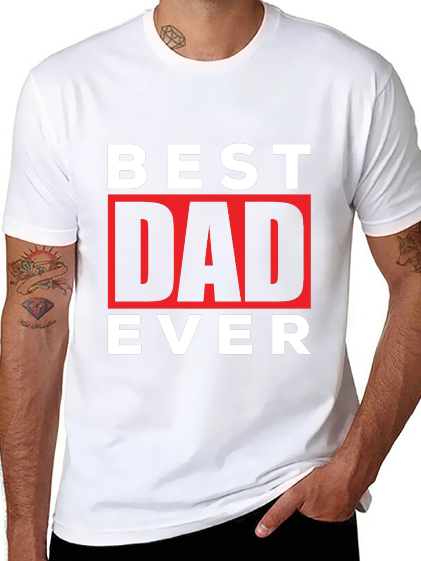 Best Dad Ever Graphic Tee - Fathers Day Gift