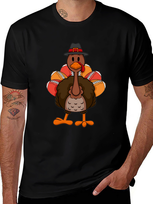Thanksgiving Football Turkey T-Shirt