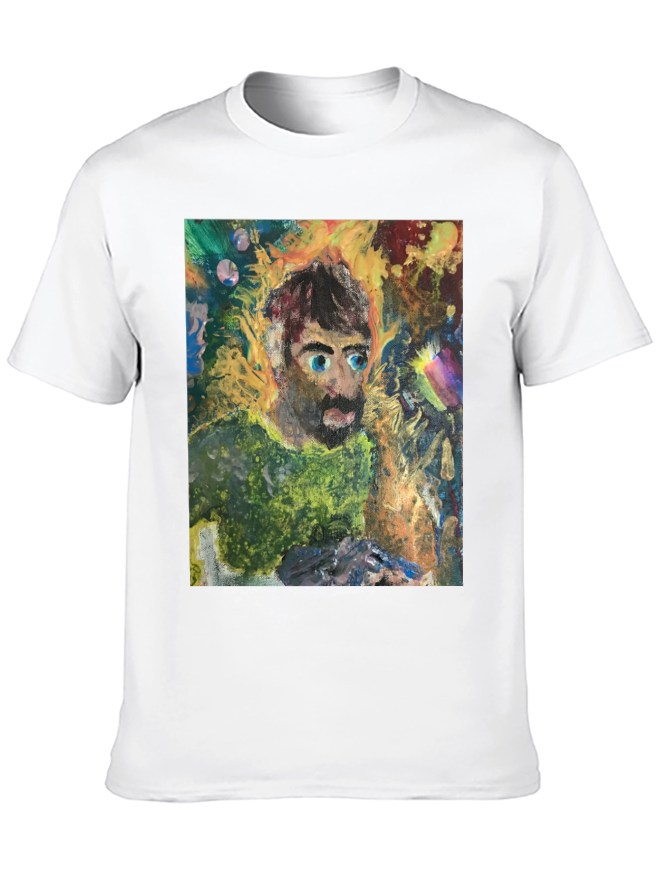 Abstract Portrait Graphic Tee - Unique Art Shirt