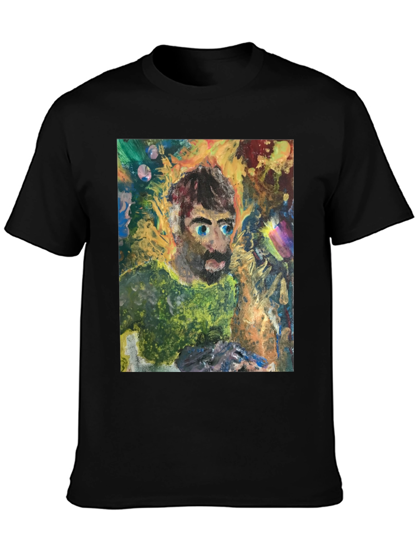 Abstract Portrait Graphic Tee - Unique Art Shirt