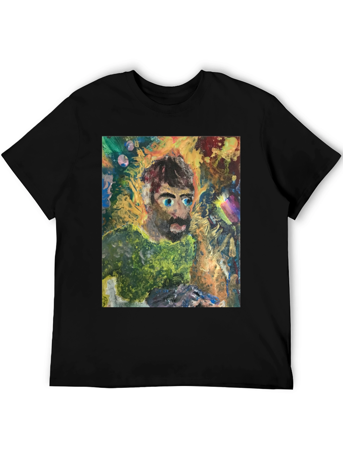 Abstract Portrait Graphic Tee - Unique Art Shirt