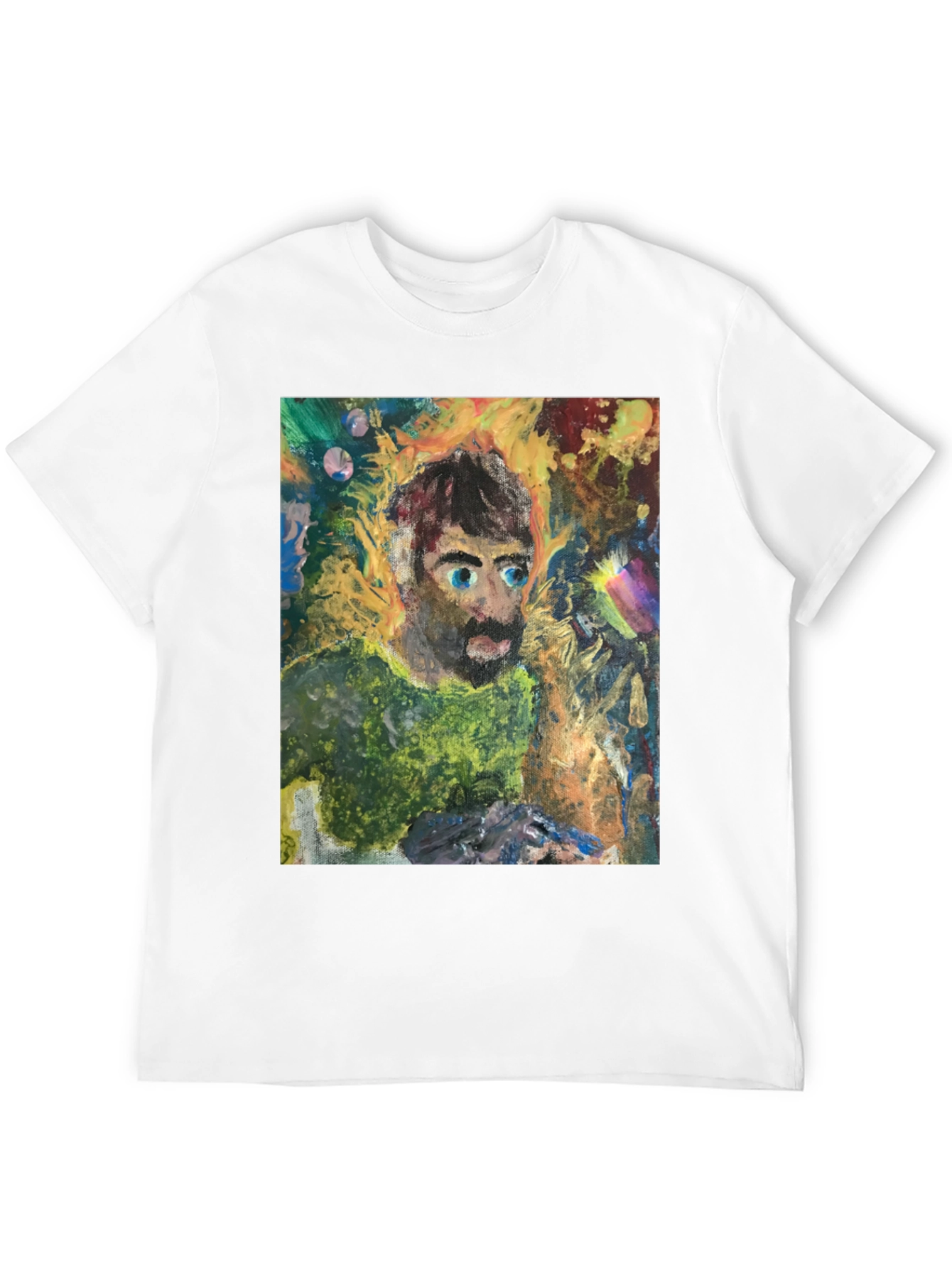 Abstract Portrait Graphic Tee - Unique Art Shirt