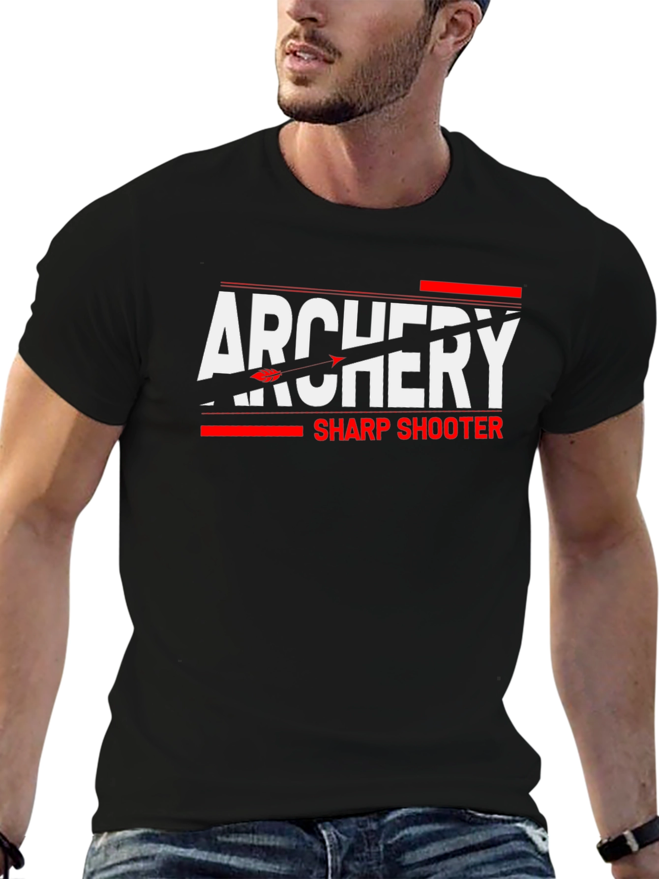 Archery Sharp Shooter Graphic Tee - Black
