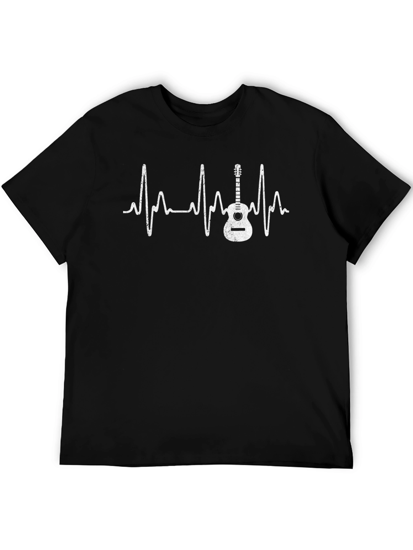 Guitar Heartbeat Graphic Tee - Musician T-Shirt