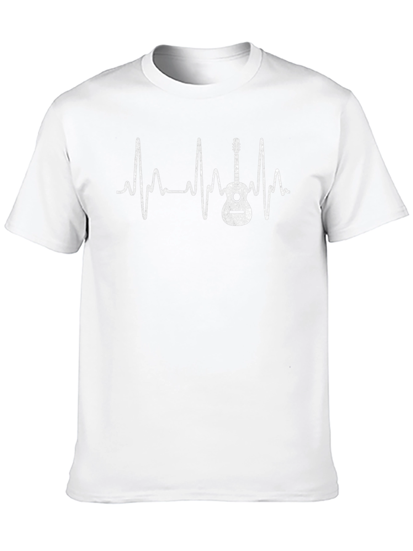 Guitar Heartbeat Graphic Tee - Musician T-Shirt