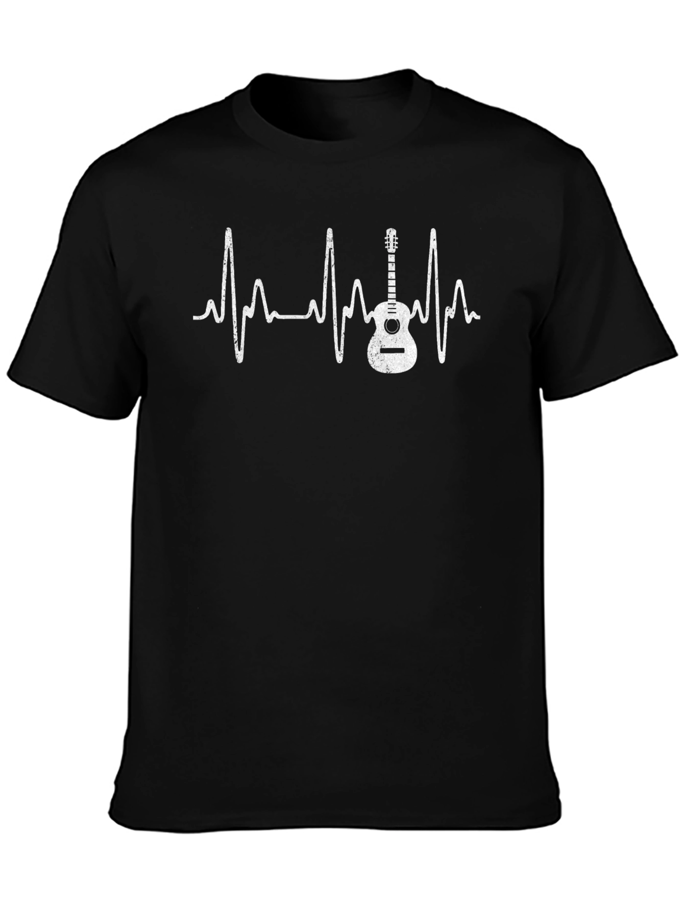 Guitar Heartbeat Graphic Tee - Musician T-Shirt