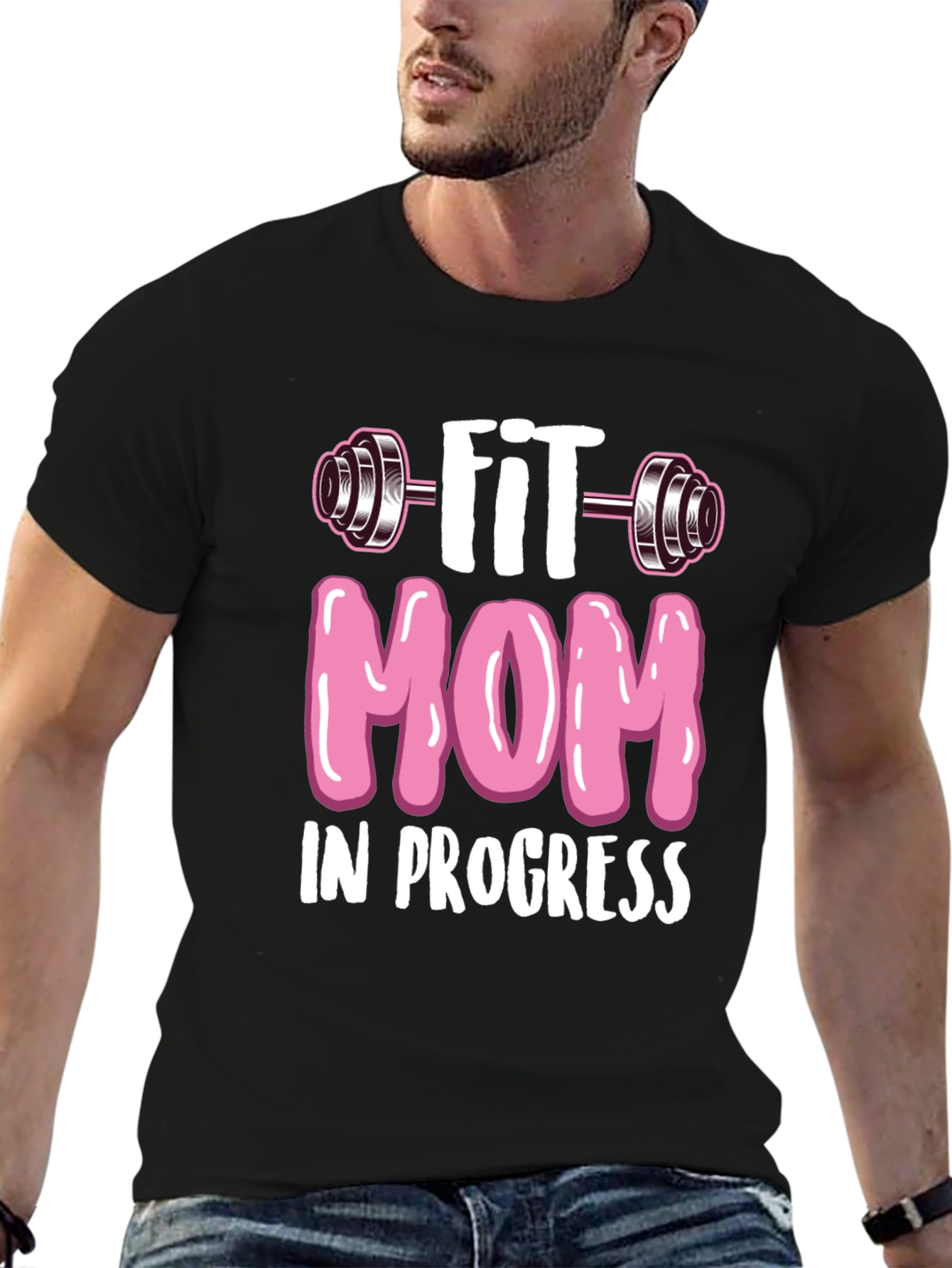 Fit Mom in Progress T-Shirt - Workout Tee