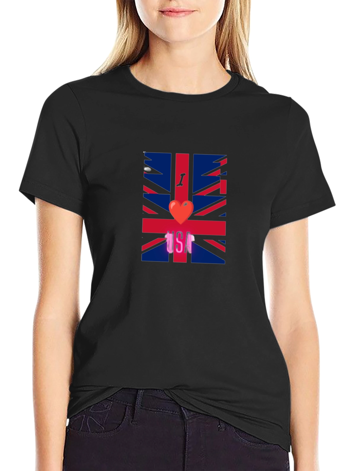 I Heart UK T-Shirt - Union Jack Graphic Tee