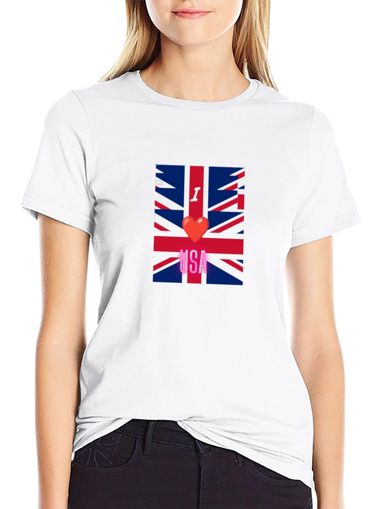 I Heart UK T-Shirt - Union Jack Graphic Tee