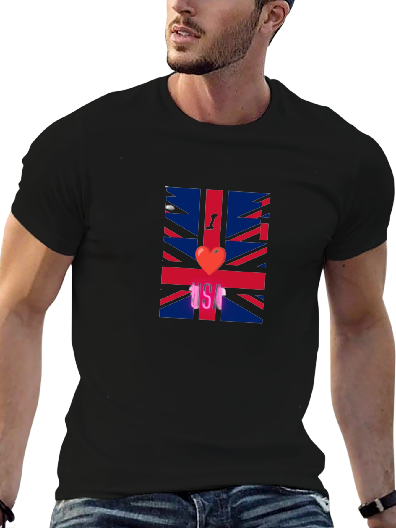I Heart UK T-Shirt - Union Jack Graphic Tee