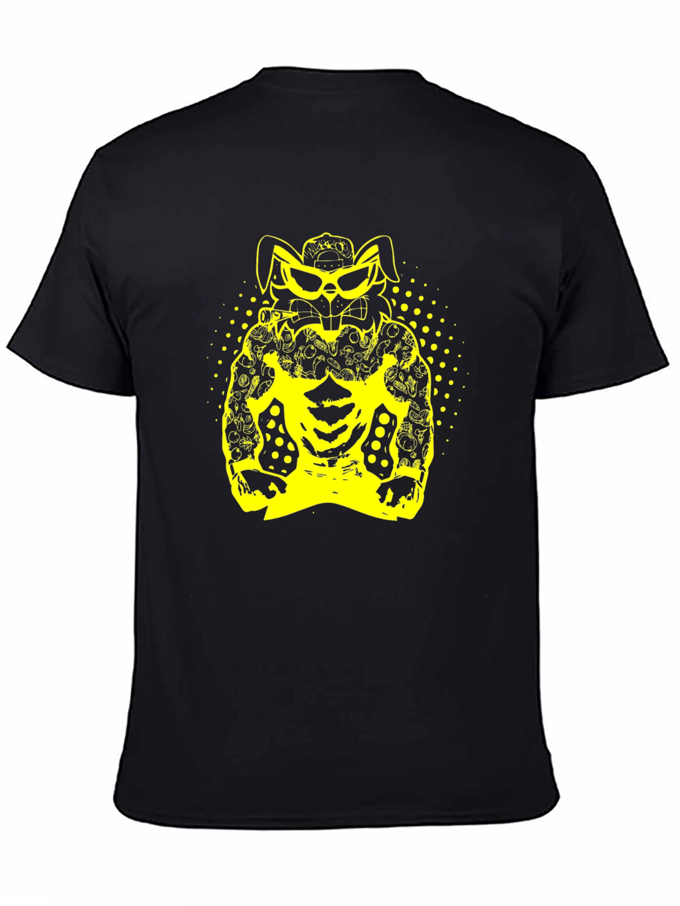 Rabbit Gangster Black T-Shirt