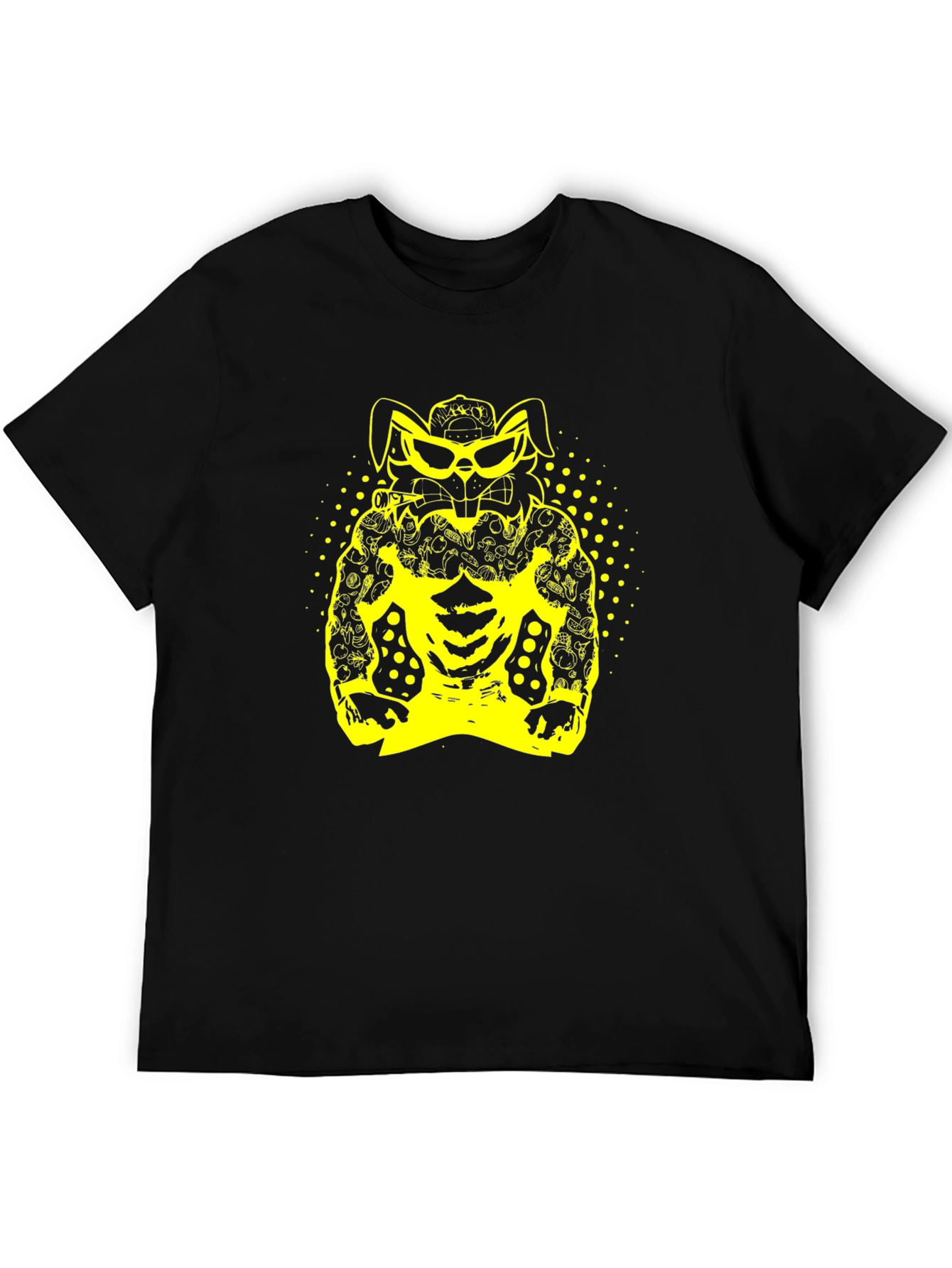 Rabbit Gangster Black T-Shirt