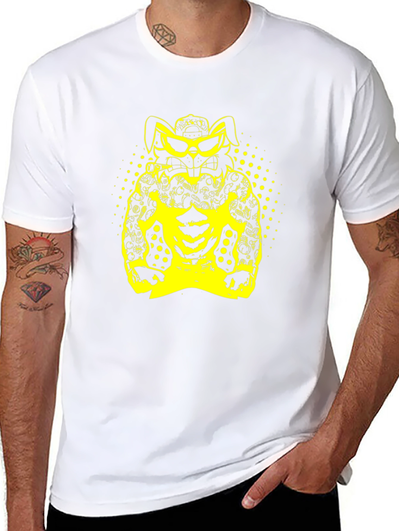 Rabbit Gangster Black T-Shirt