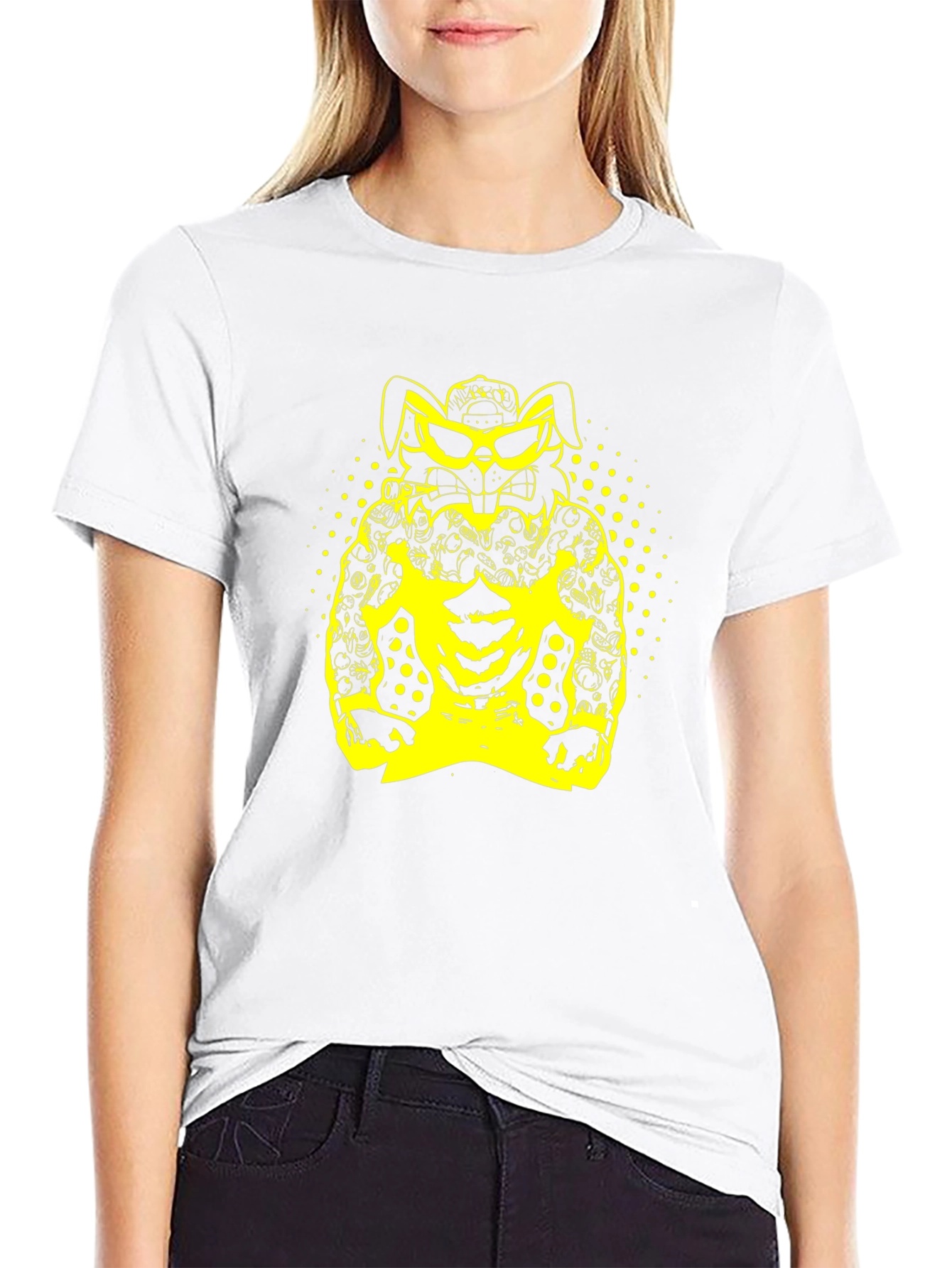 Rabbit Gangster Black T-Shirt