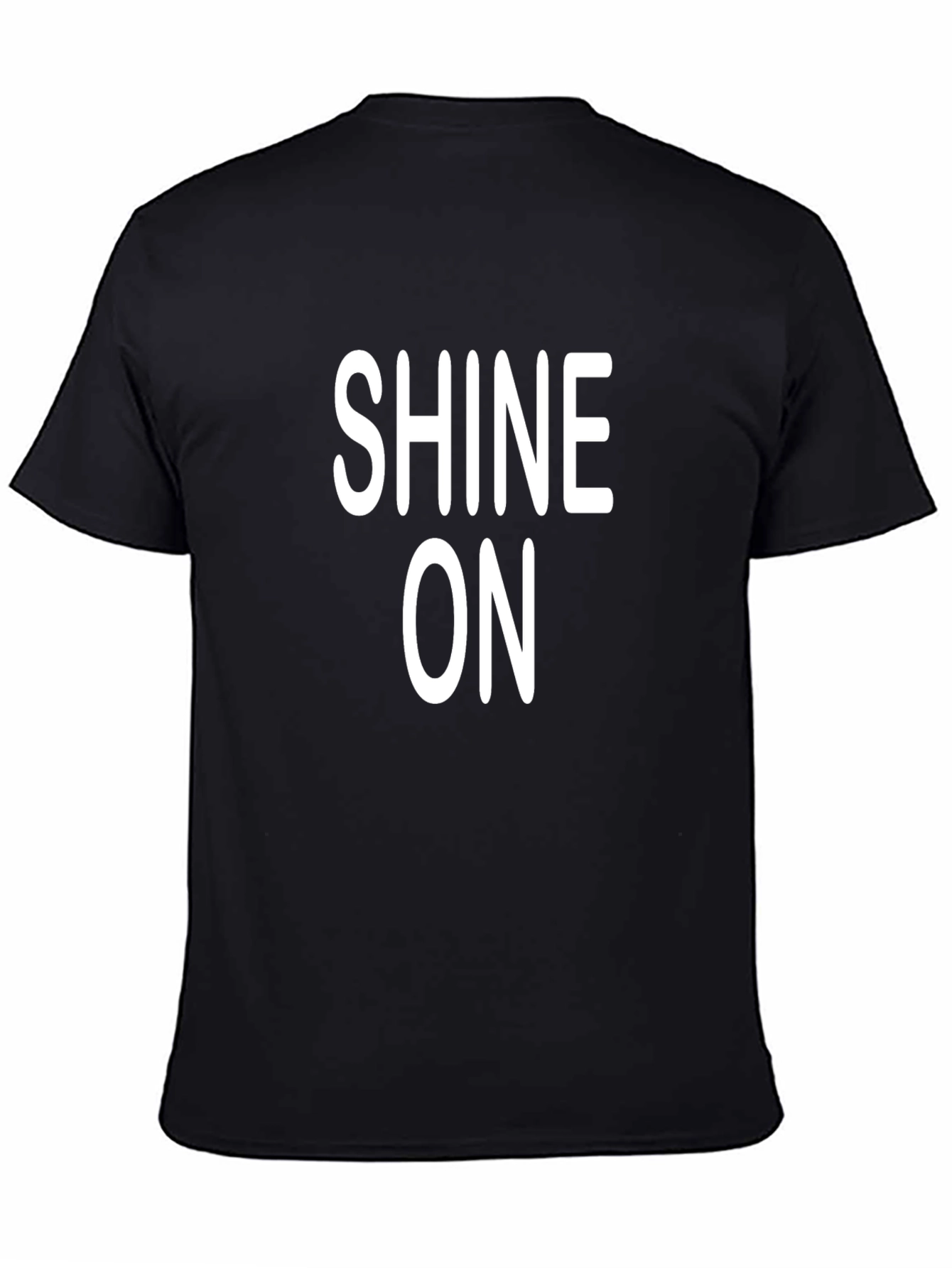Shine On Graphic Print Black T-Shirt