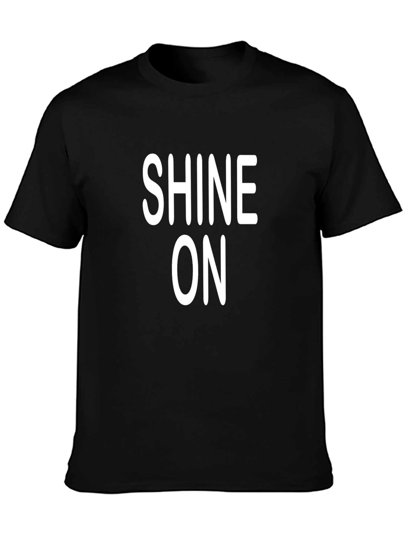 Shine On Graphic Print Black T-Shirt