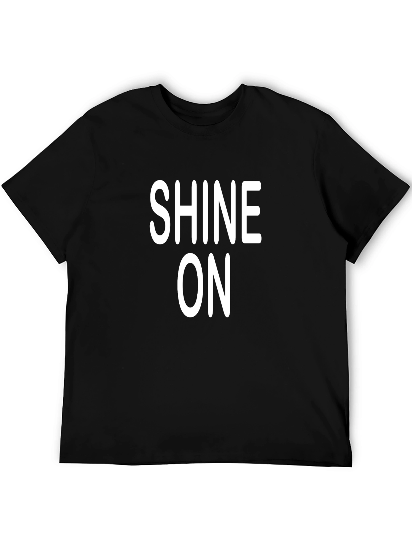 Shine On Graphic Print Black T-Shirt