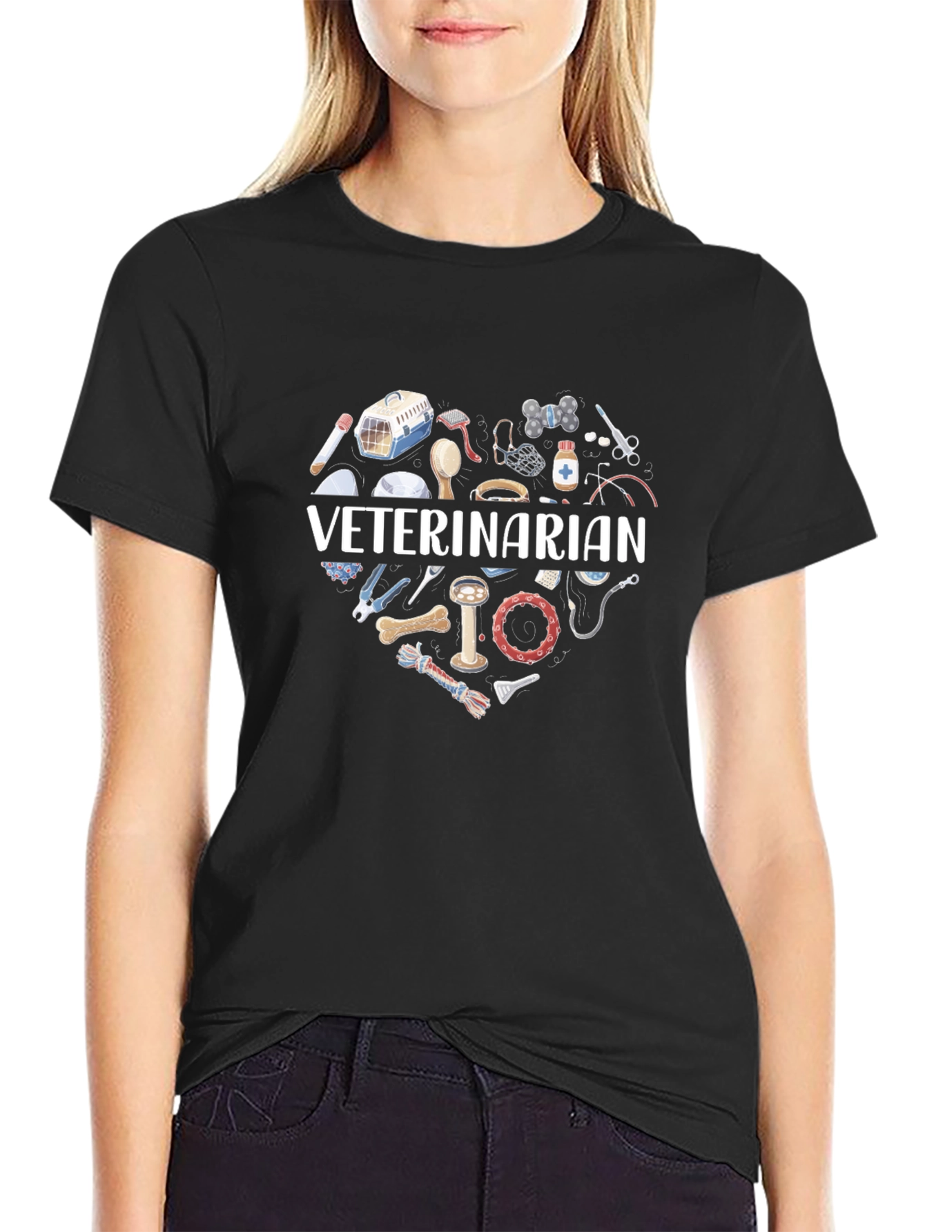Veterinarian Heart Graphic T-Shirt