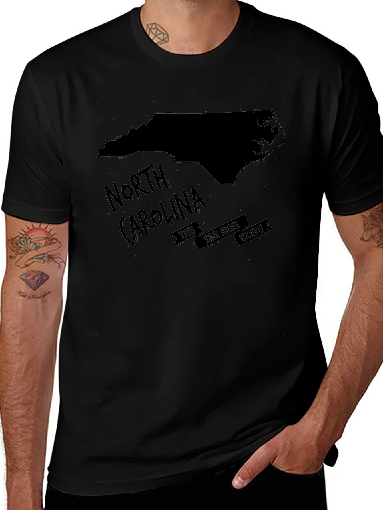 North Carolina State Silhouette Graphic Tee