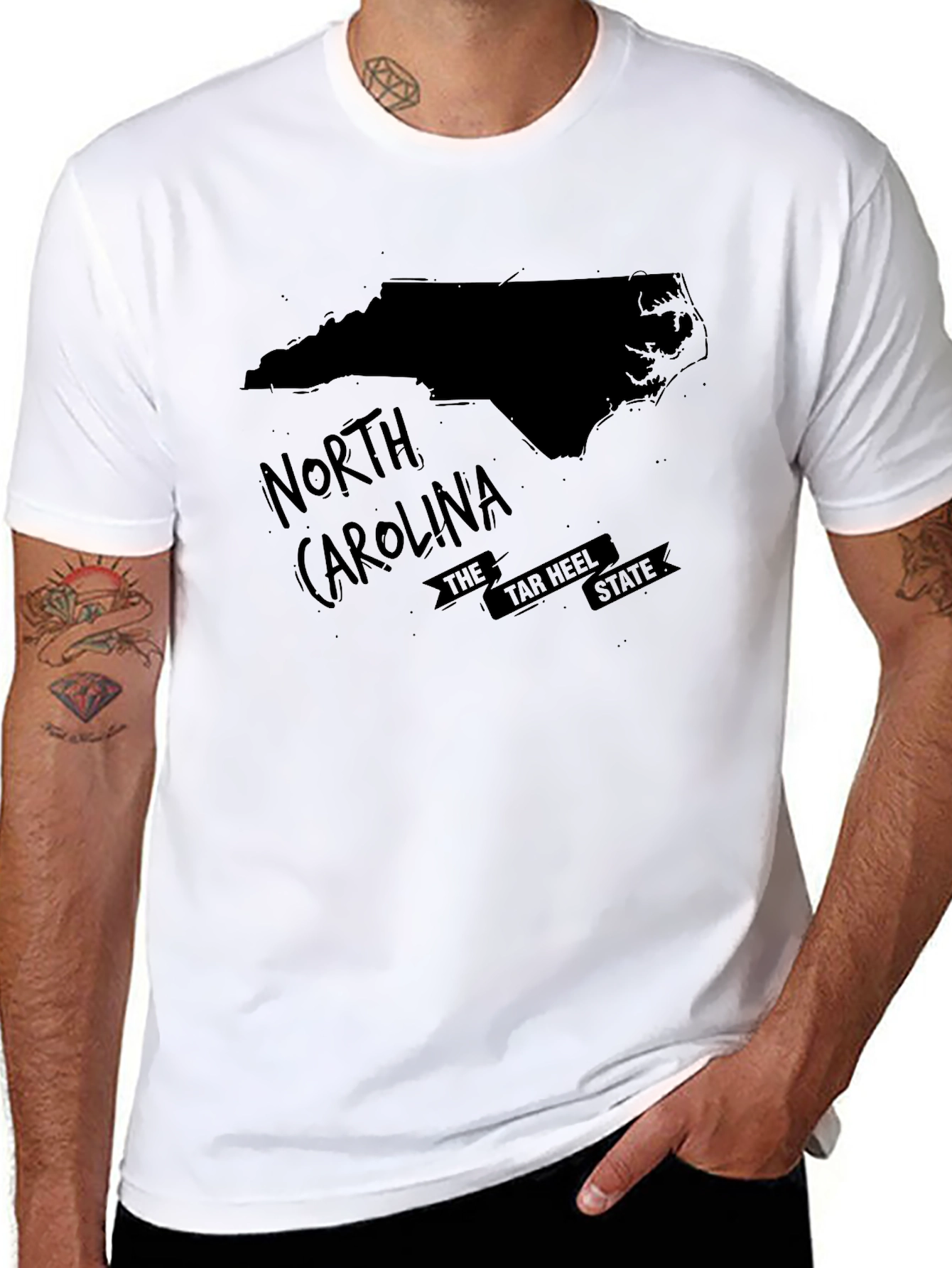 North Carolina State Silhouette Graphic Tee