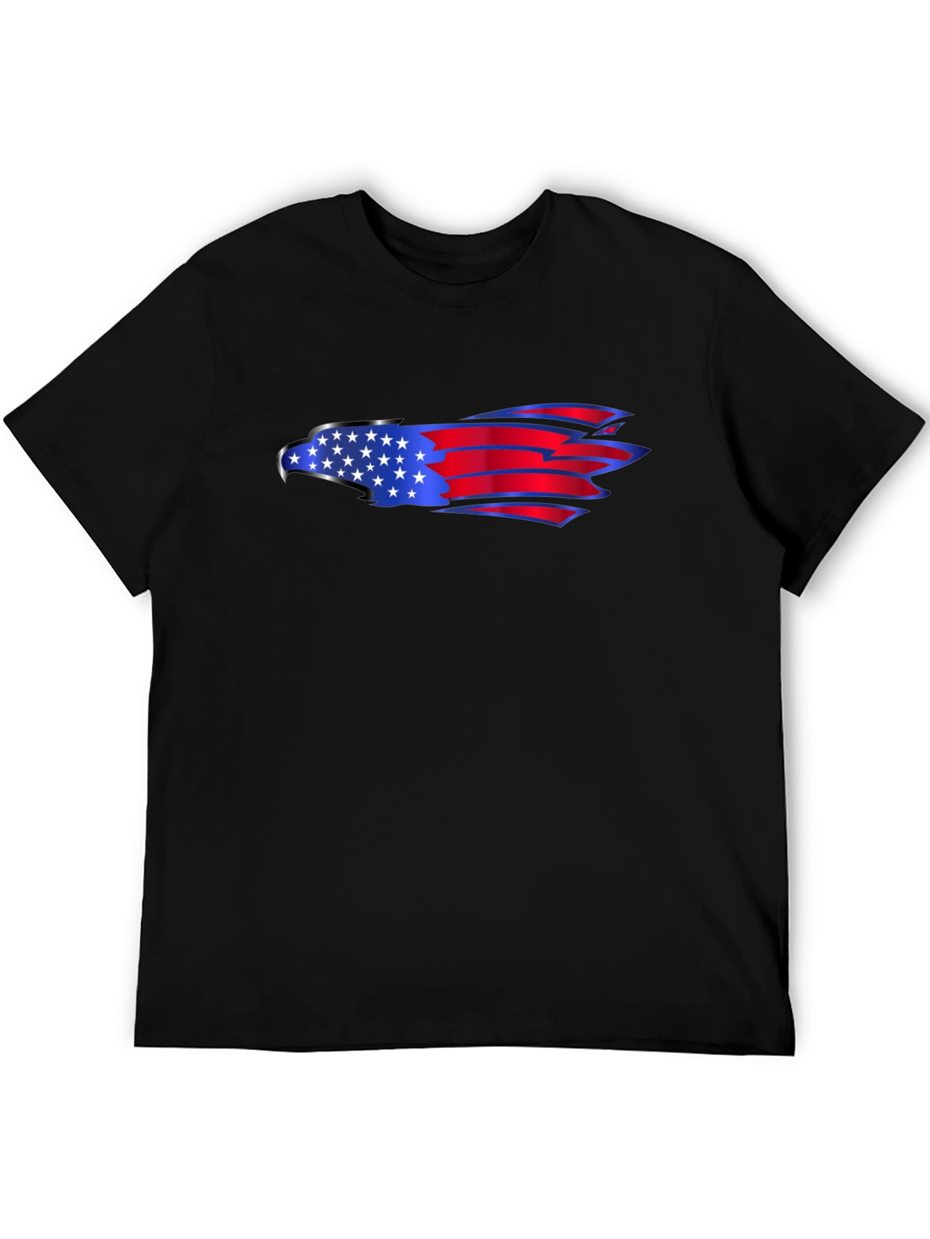 American Eagle Flag Graphic Black T-Shirt