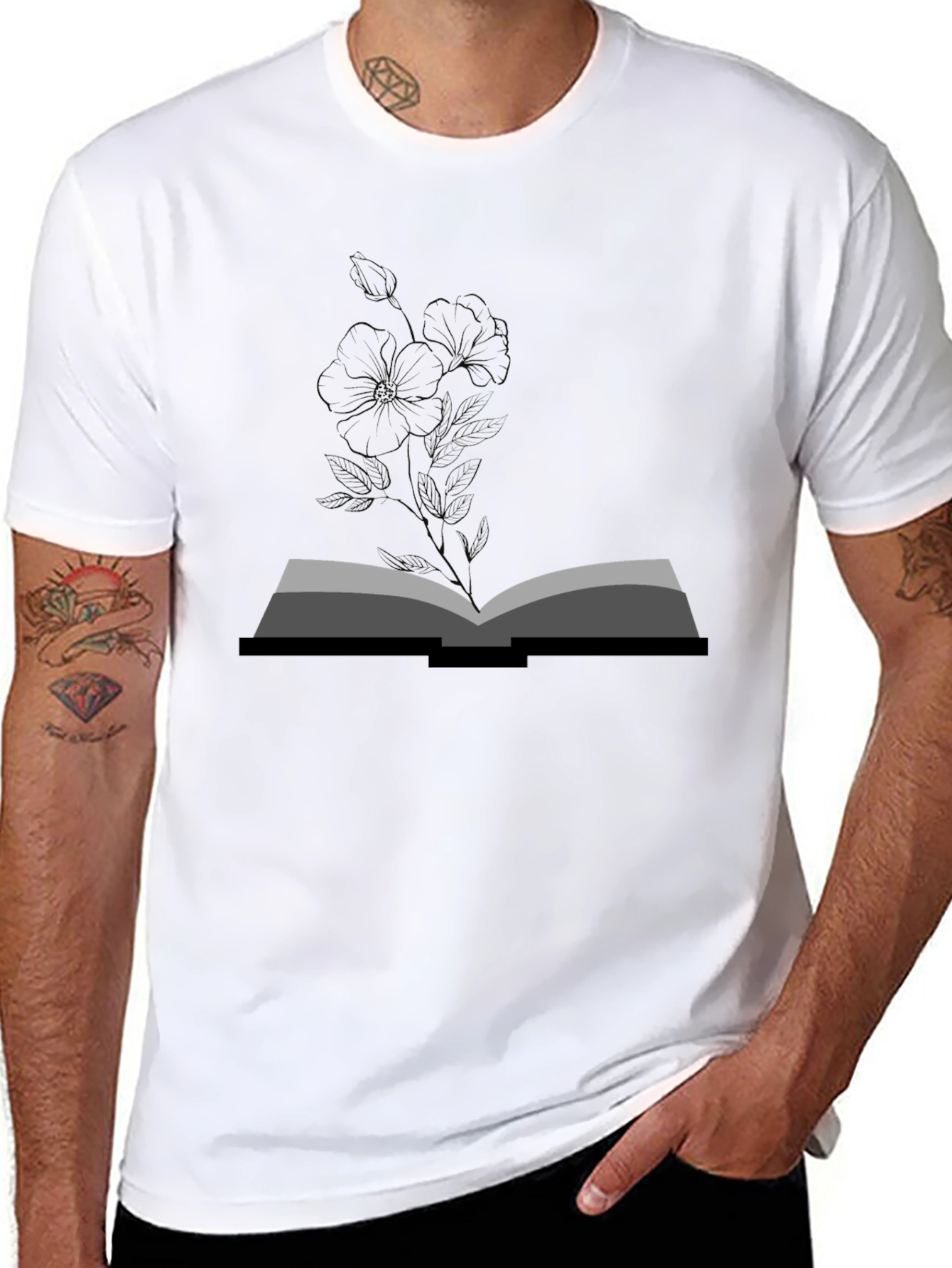 Botanical Book T-Shirt - Unisex Stylish Tee