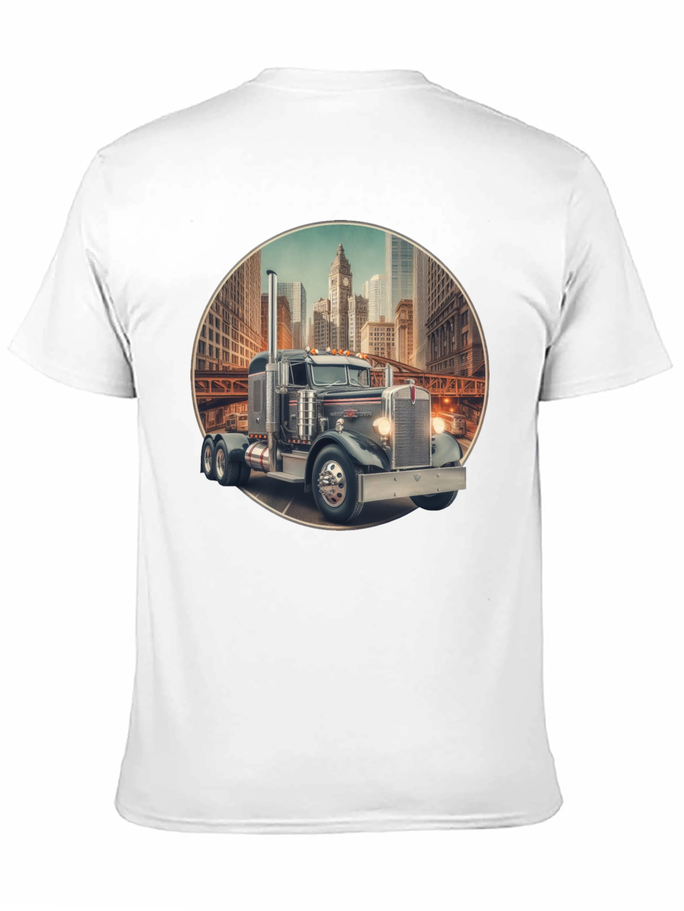 Truck in City Graphic Tee